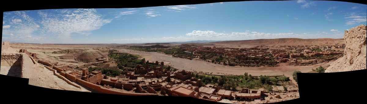 Ait Bennhaddou - panoráma a kashbából