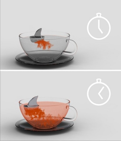 sharky tea infuser by Pablo Matteoda