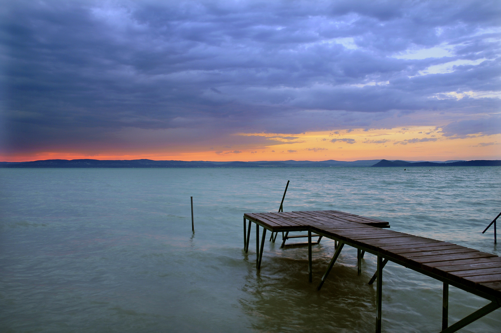 Balaton  naplemente --