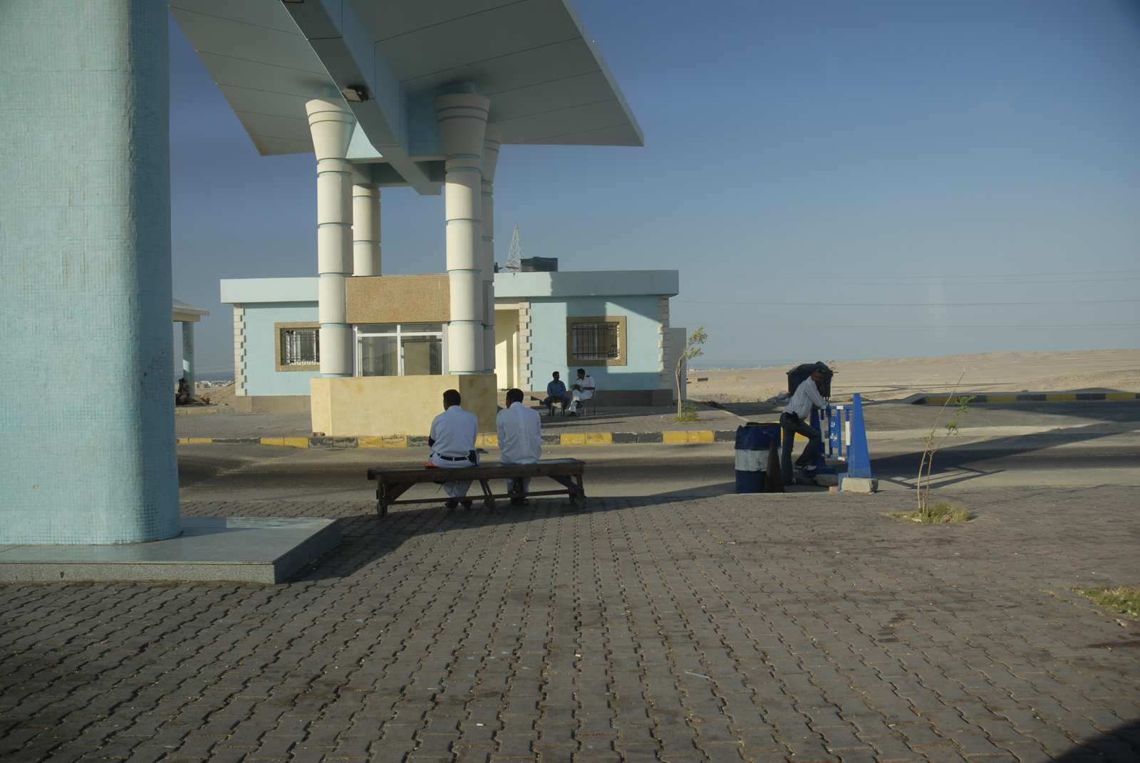 Marsa Alam felé útellenőrző pont