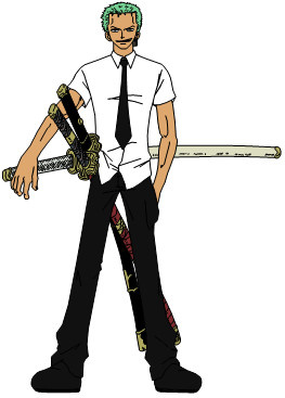 School Zoro by supermario228