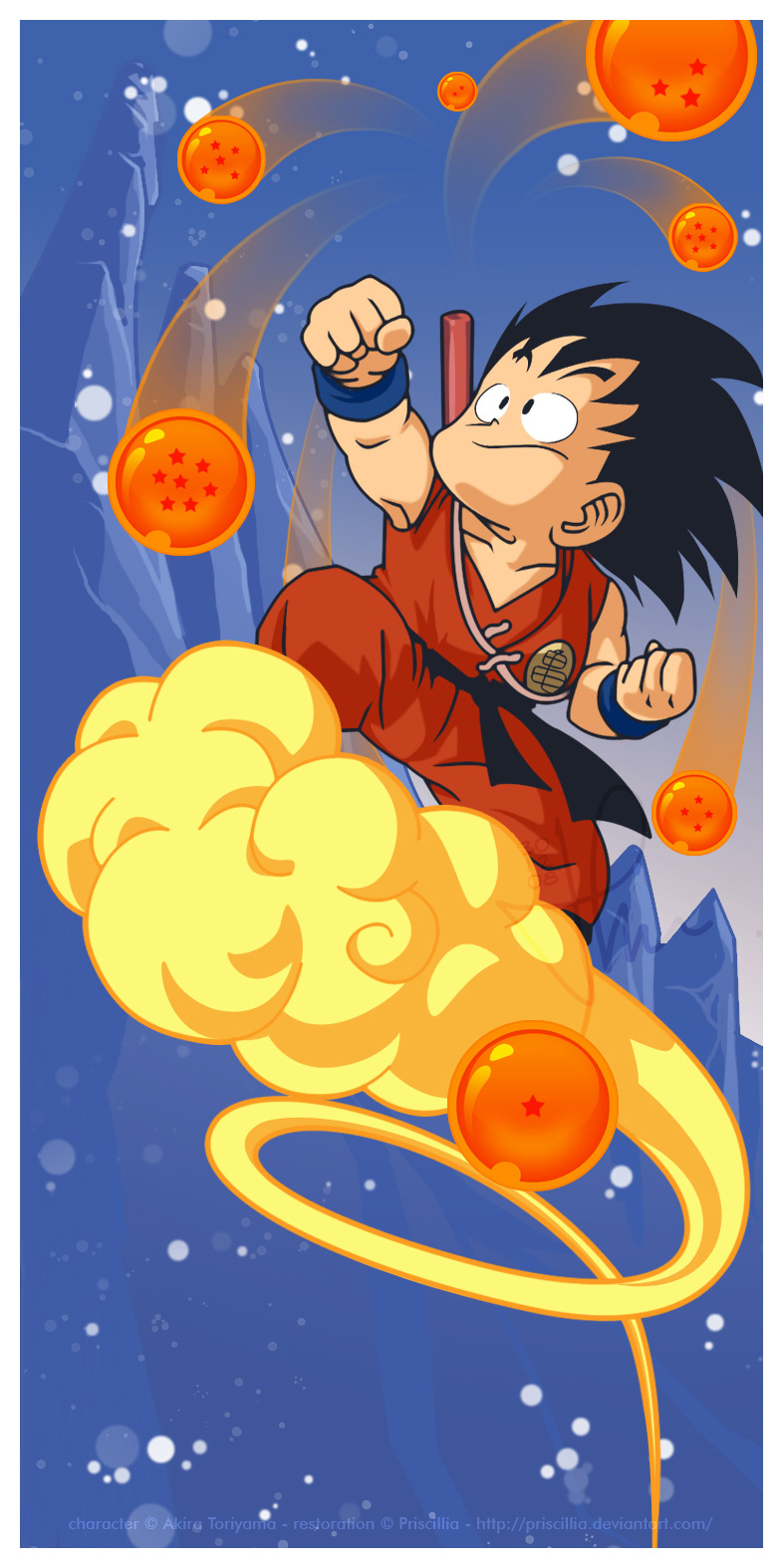 Dragon ball restoration by Priscillia