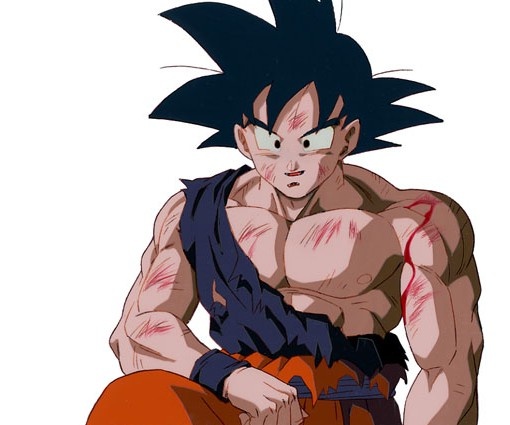 Goku thrashed