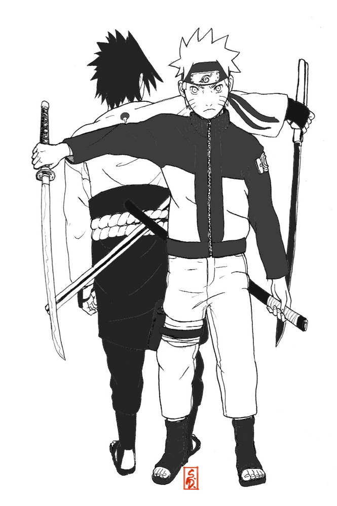 naruto and sasuke by sharingandevil