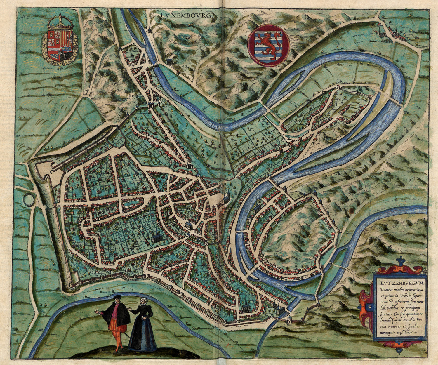 Luxembourg (Lutzenburgum) a XVI–XVII. század fordulóján