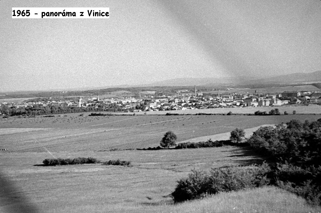 1965 - panoramatický pohľad na mesto z Vinice
