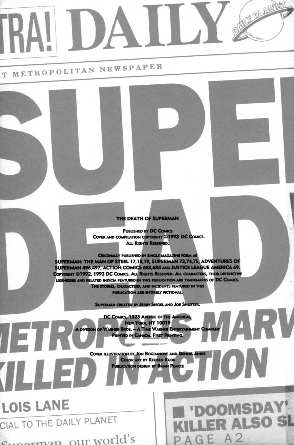 Death of Superman TPB-001