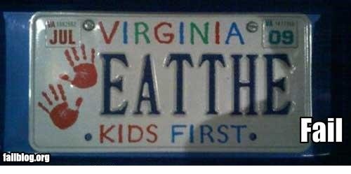 fail-owned-virginia-license-plate-fail