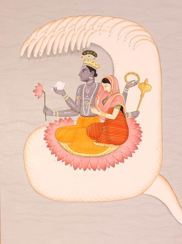 jagat narayana vishnu with his shakti earth goddess hj72