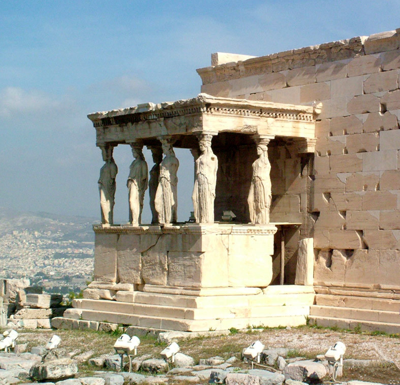 0017 Erechtheion kariotídák csarnoka