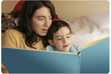 mother-and-child reading