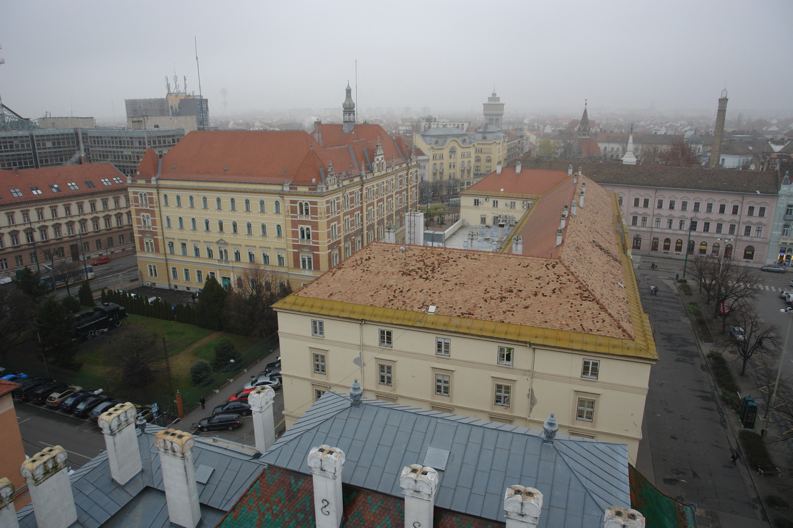 Szeged ködben