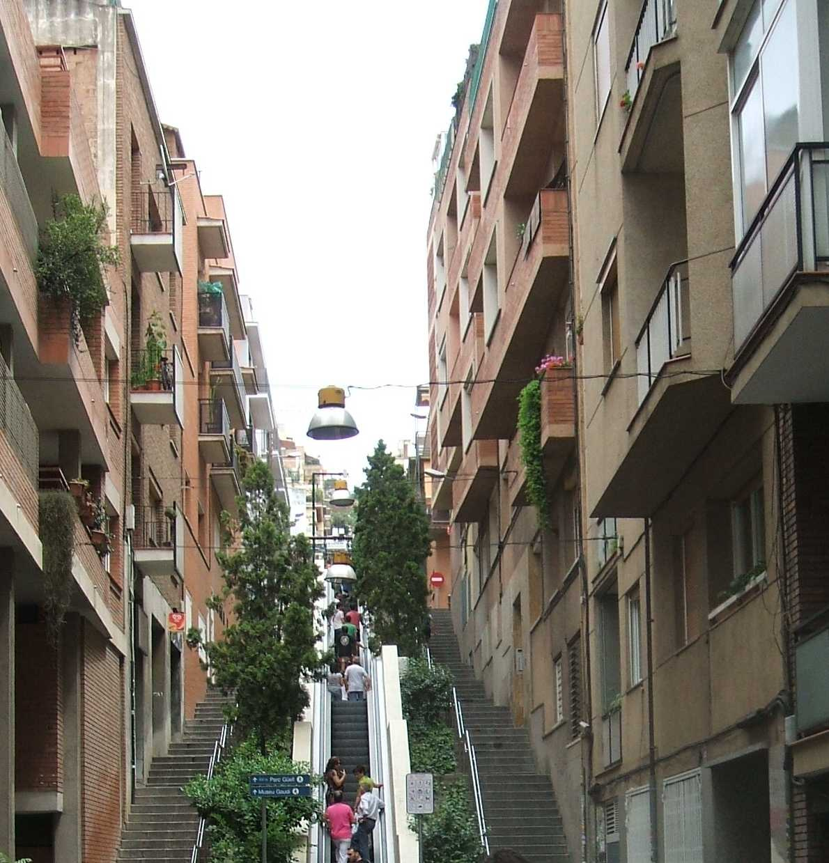 Güell Parkhoz felfelé