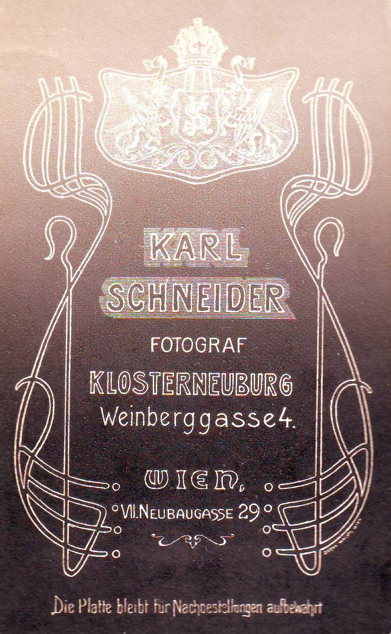 Karl Schneider Wien, Klosterneuburg 1