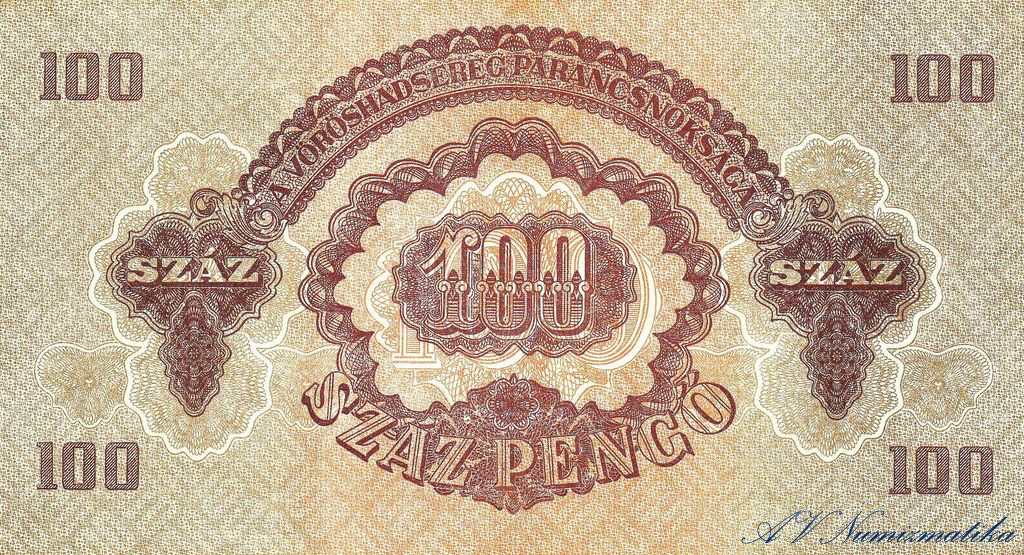 011a. 100 Pengő 1944 rev