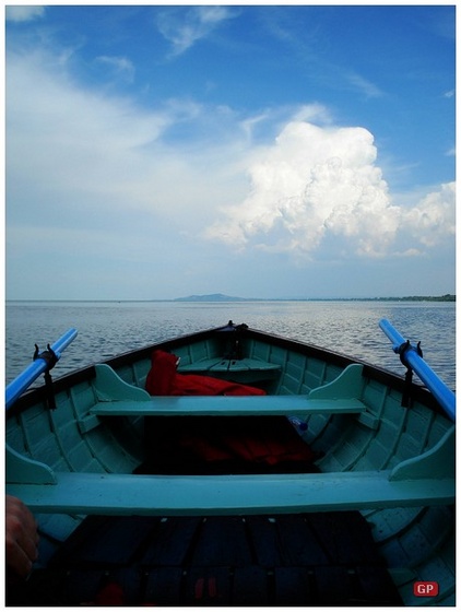 Balatoni tájkép. Balatonmáriafürdő.