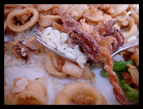 scampi and calamare
