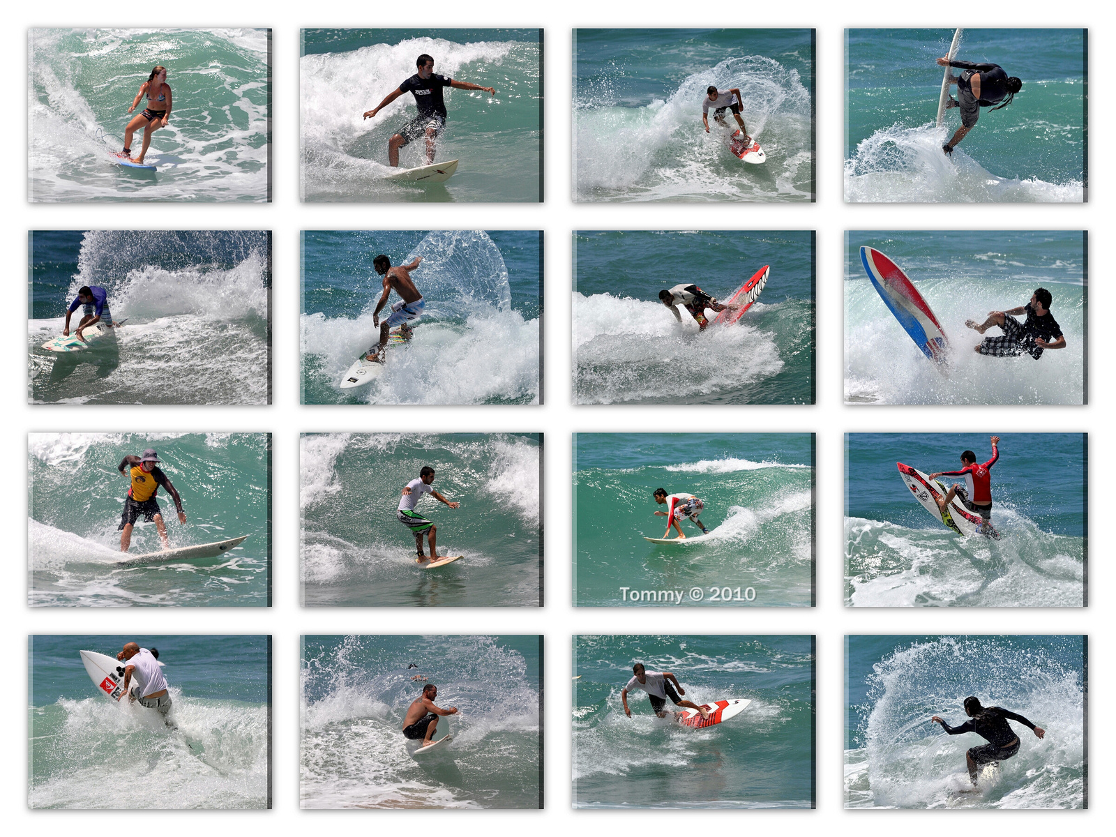 Surfing in Tel Aviv  Collage