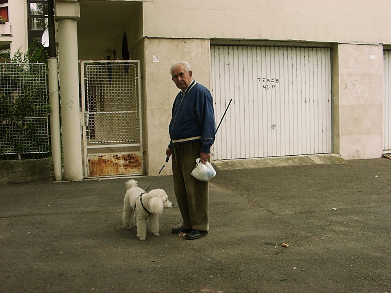 Kutya és gazdája a Béke téren 2007.10.11.18