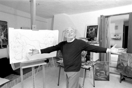 elmyr de hory with his oeuvre