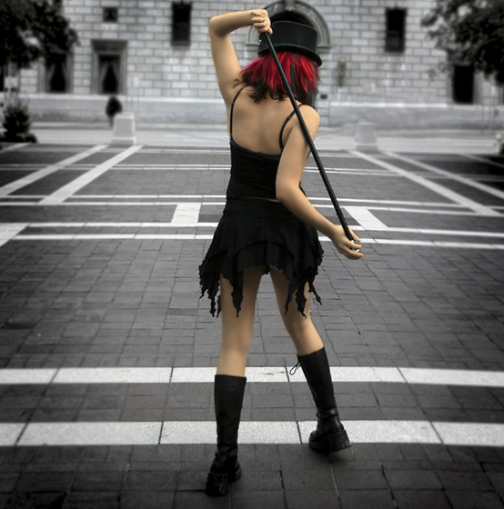 girl in the welcome parade