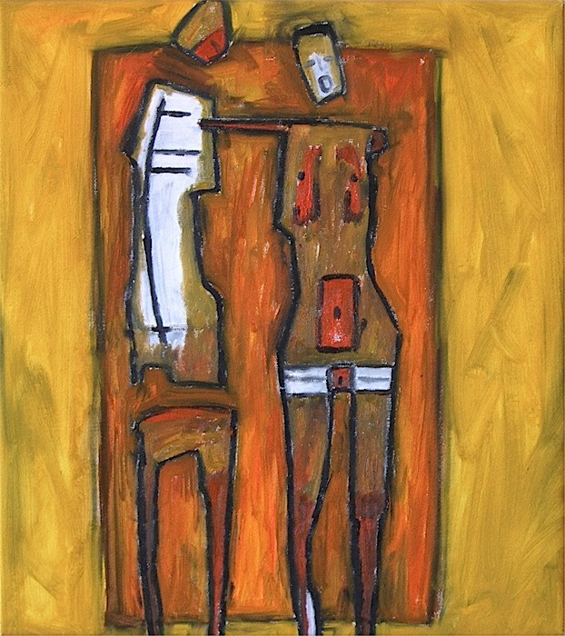 36 kilégzés-belégzés 12, olaj, vászon, 45x40cm, 2004