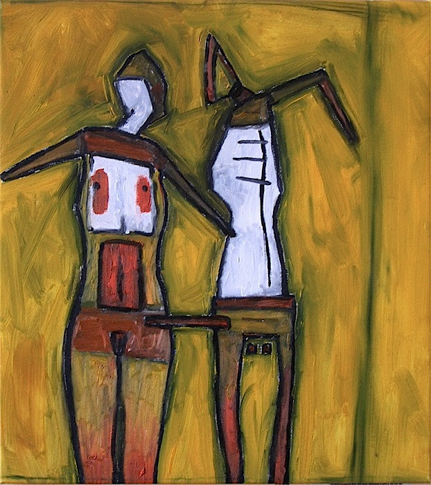 37 kilégzés-belégzés 13, olaj, vászon, 45x40cm, 2004