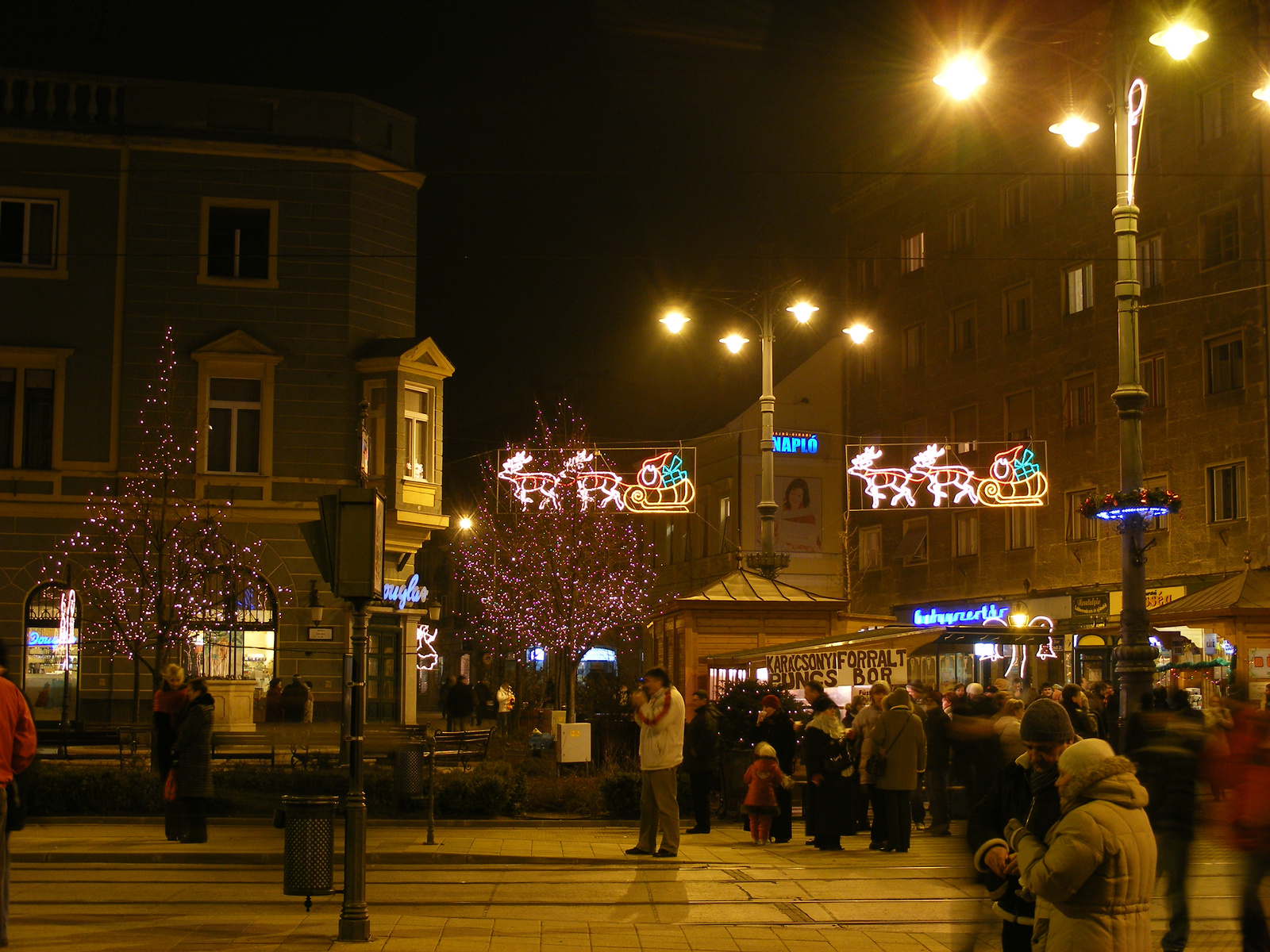 Debrecen Belváros - Ünnepi fények