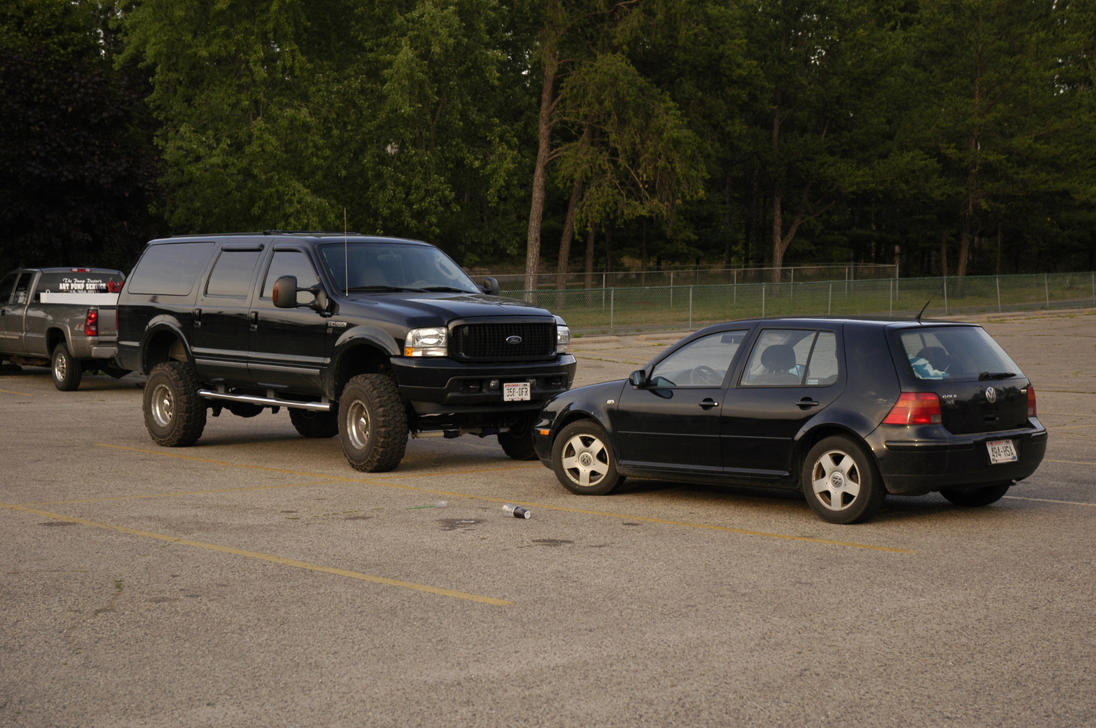 Ford Excursion vs. VW Golf