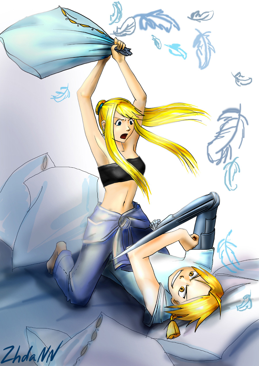 Ed and Winry by ZhdaNN <a href="http://www.kepfeltoltes.hu" rel=