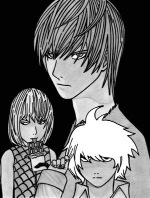 K  N and M   Death Note   by CrazyCowCo[1]