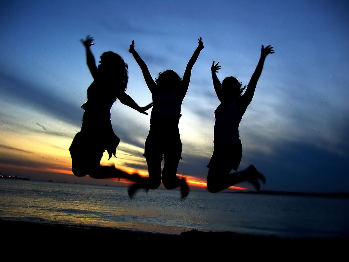 bigstockphoto Three Girl Friends Celebrating 212140