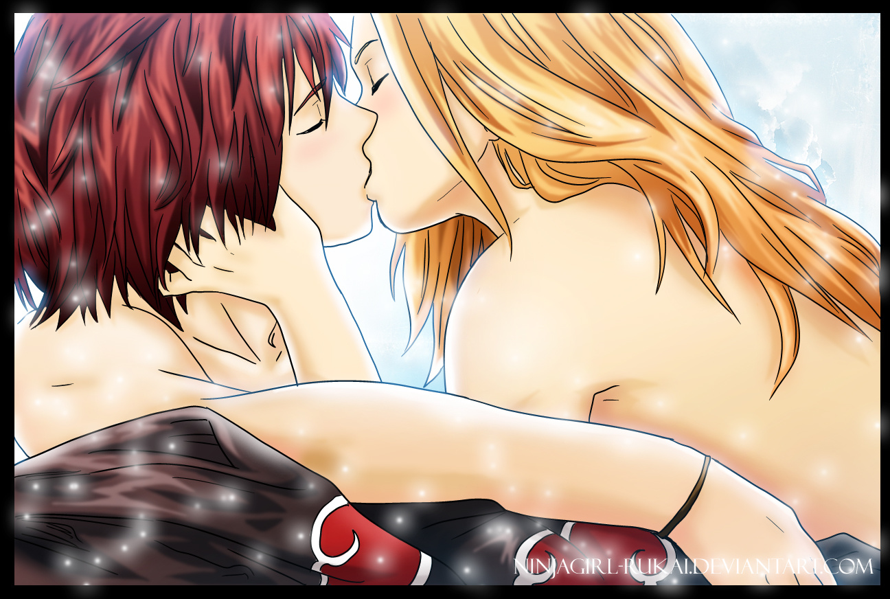 Sasodei Hot Kiss by ninjagirl rukai