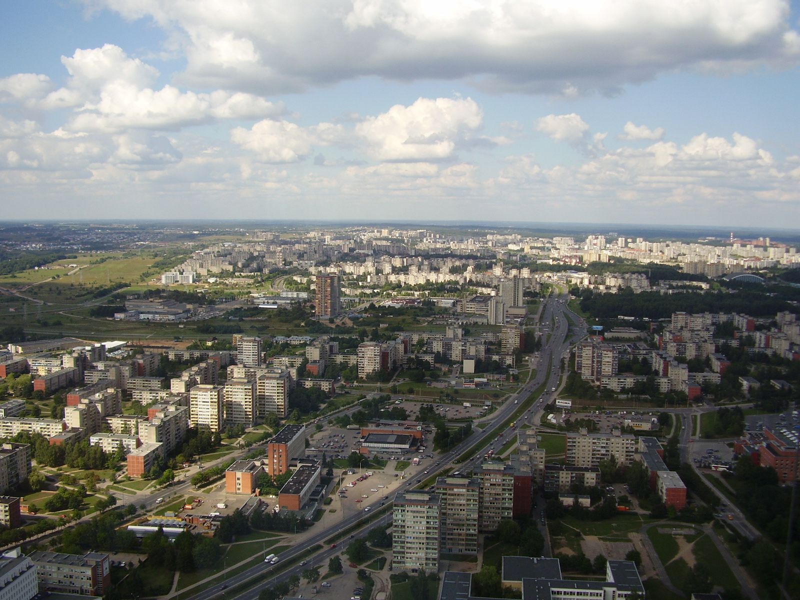 Vilnius a TV-toronyból