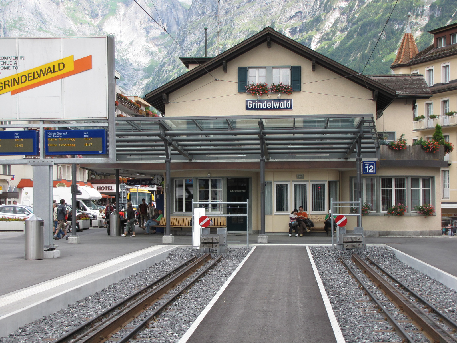 Jungfrau Region, Grindelwald, a pályaudvar, SzG3