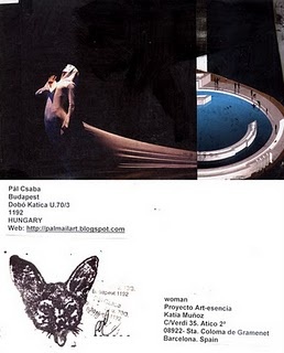 mail art woman spain