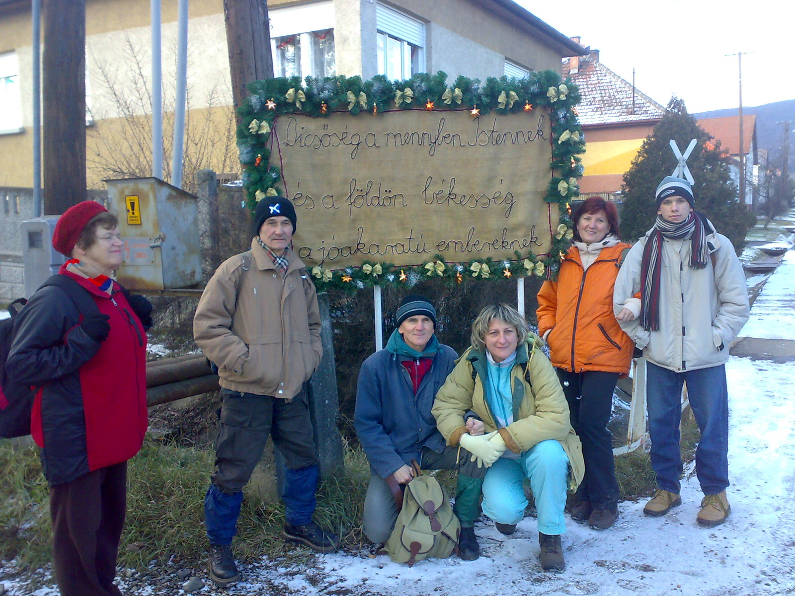 Szokolya karácsony tábla csapat