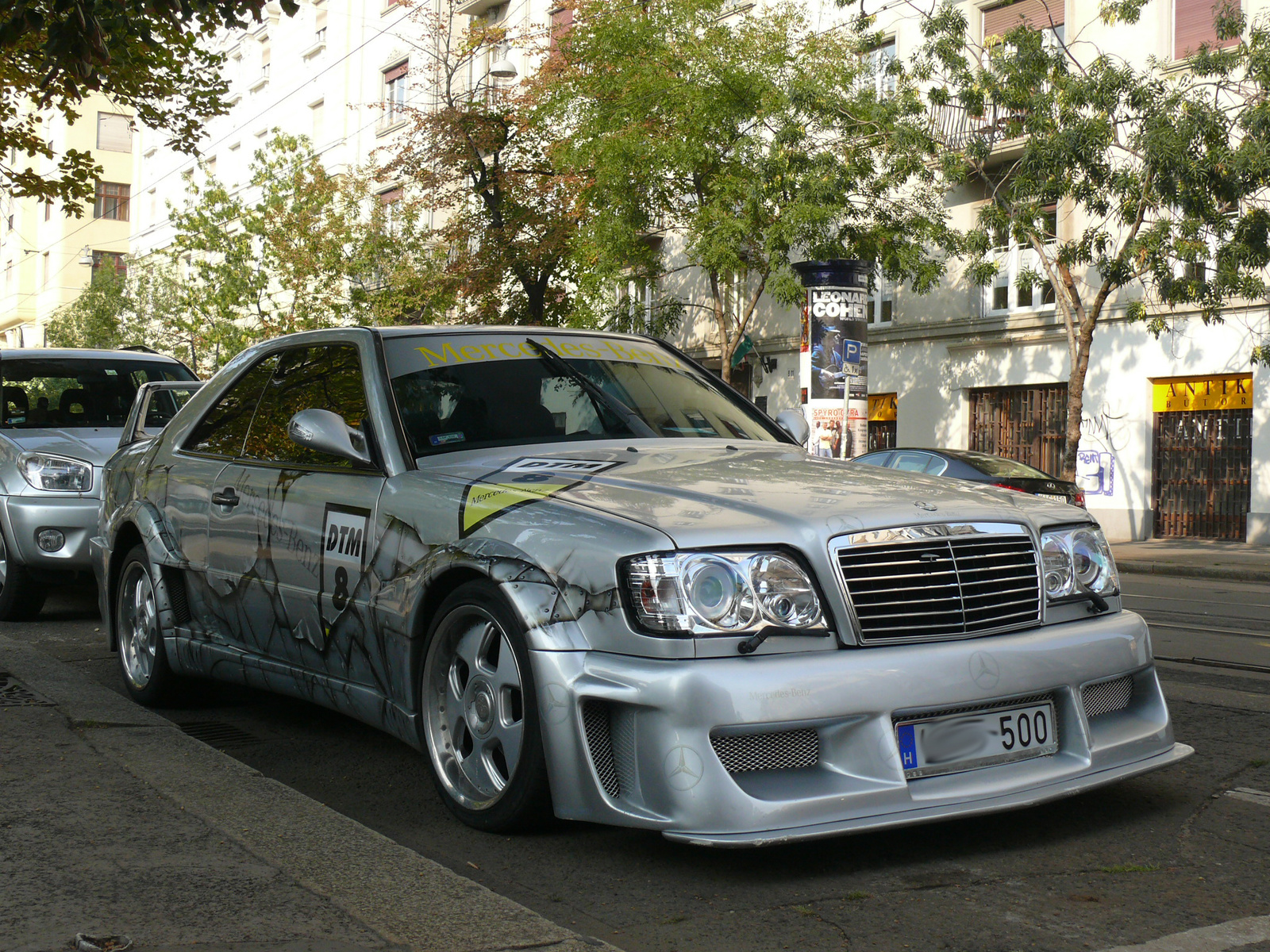 Mercedes (gondolom) E500 coupe DTM optika