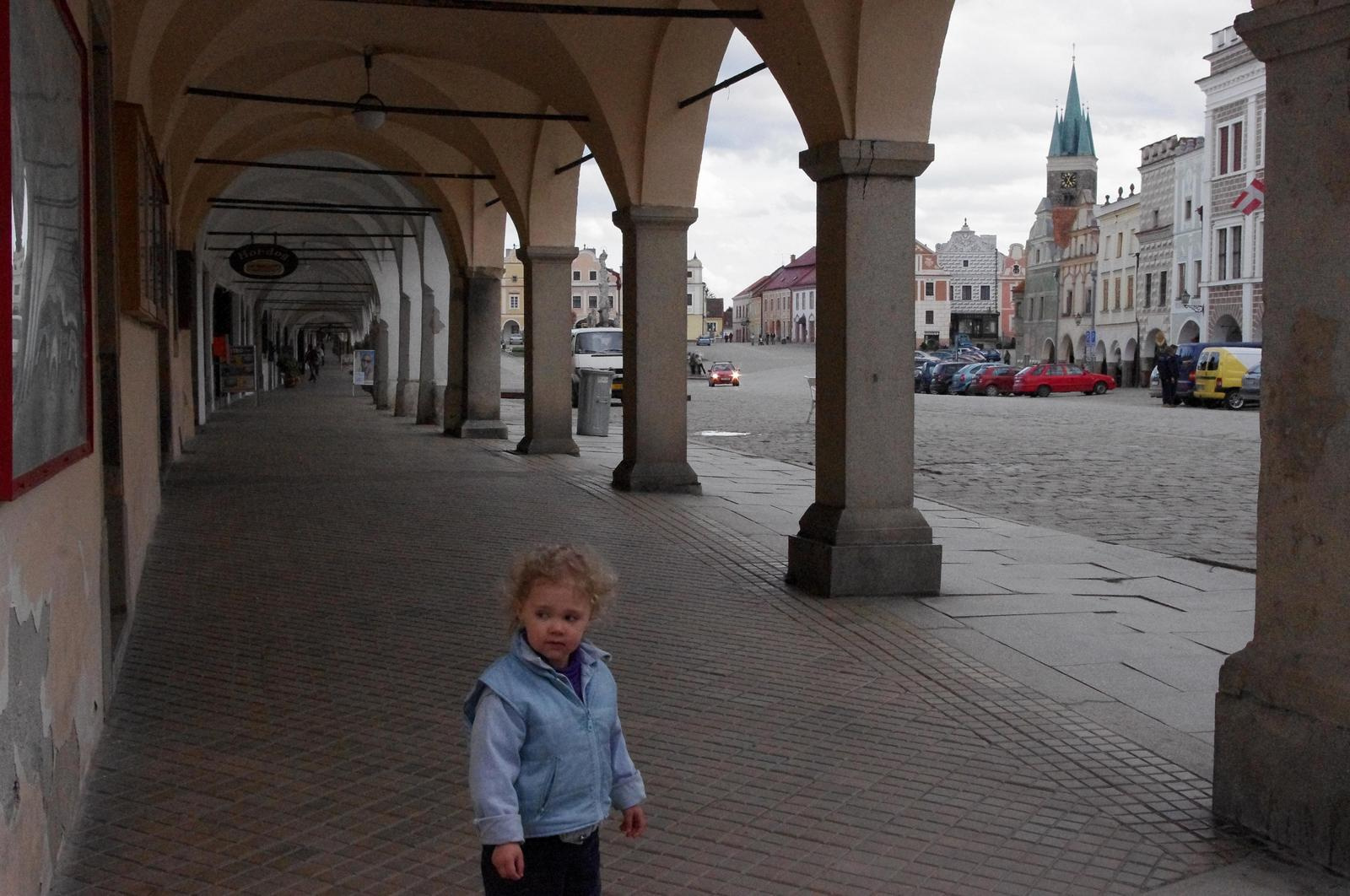 Telc főterén