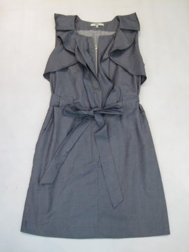 90715B-18B PRADA GREY COTTON DRESS SIZE 2 4 6 PRICE USD 45[1]