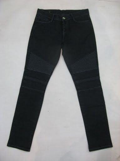 90731A-38   GUCCI DARK BLUE JEANS COTTON TROUSERS SIZE 2 4 6 8  