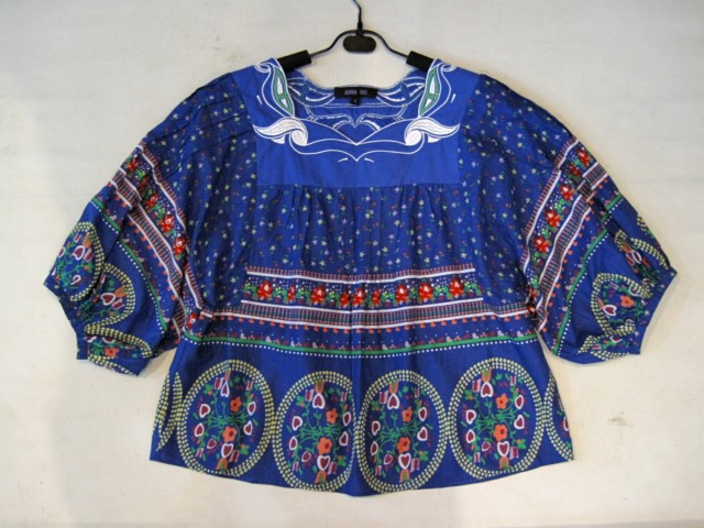 90925B-35A  ANNASUI BLUE COTTON TOP SIZE 2 4 6 PRICE USD28