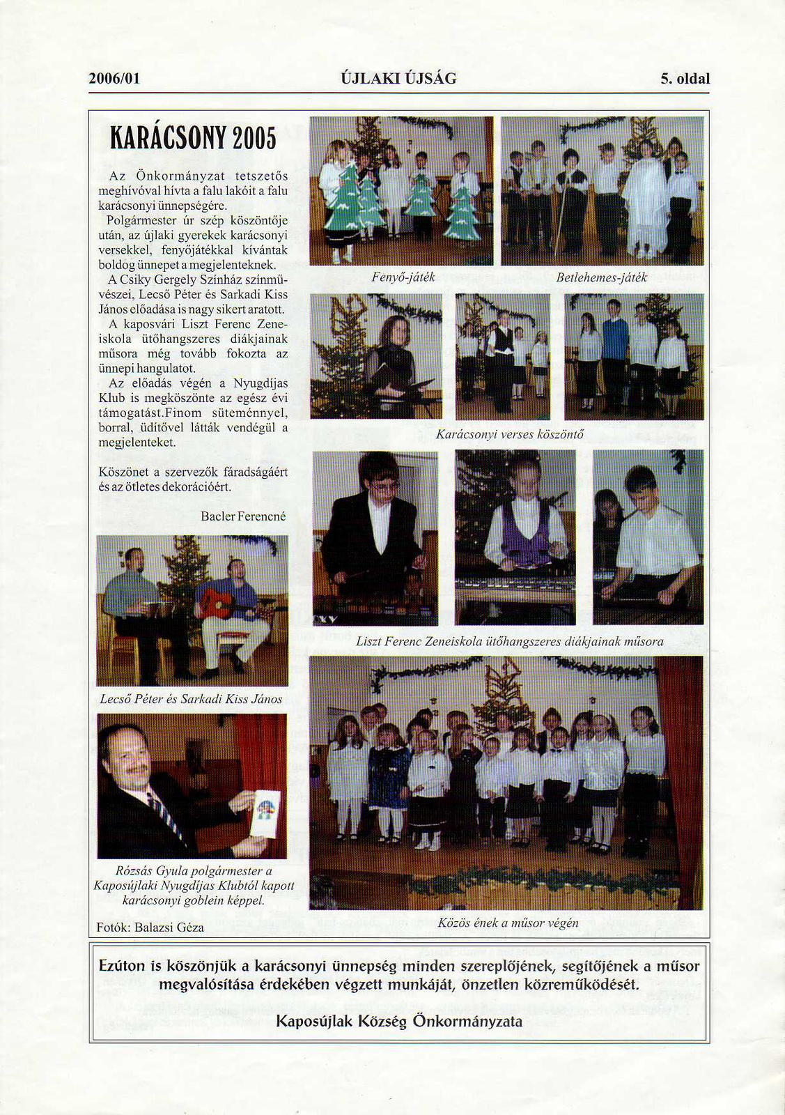 Újlaki Újság 2006 január005
