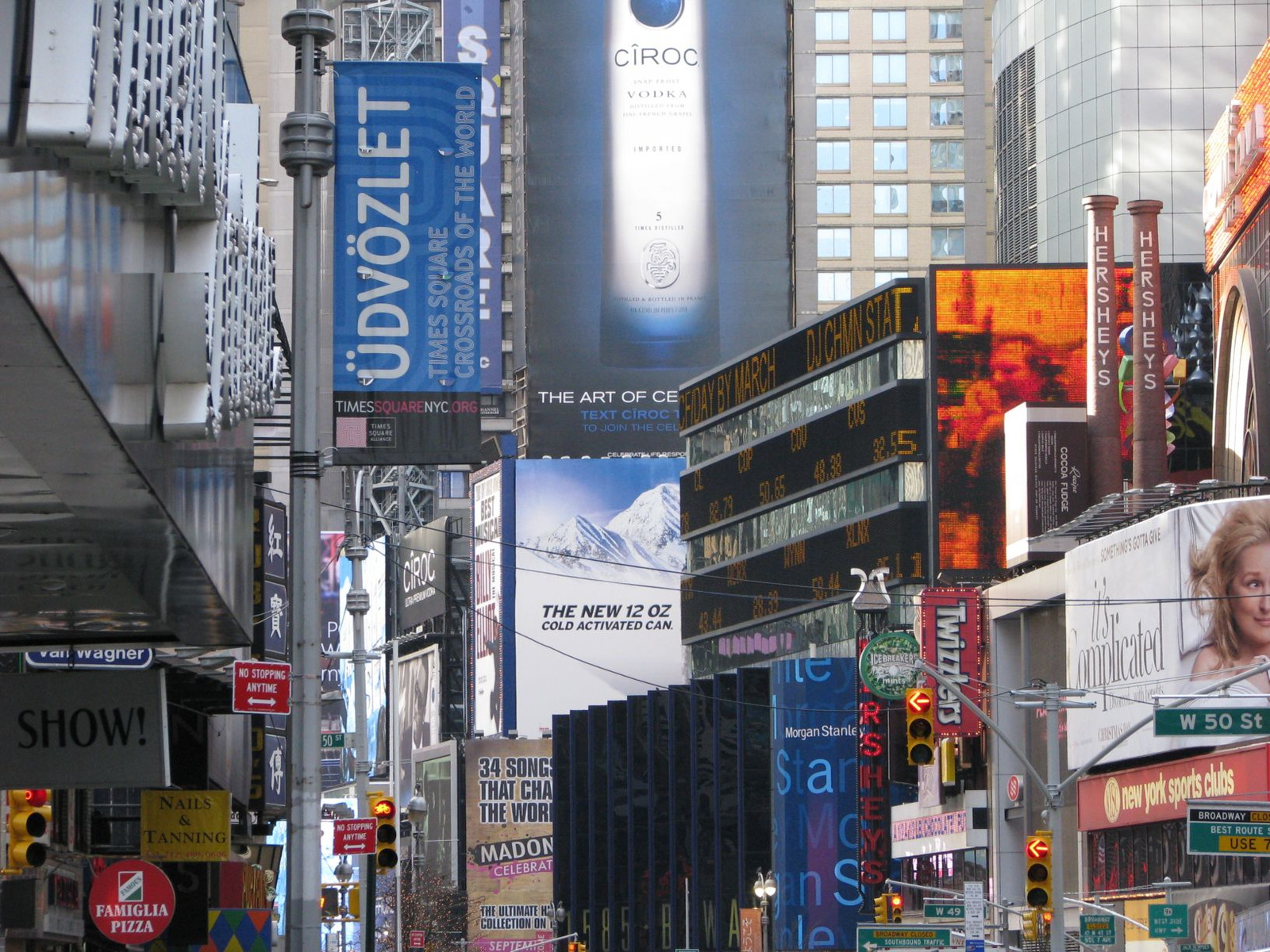 udvozlet a times square-en