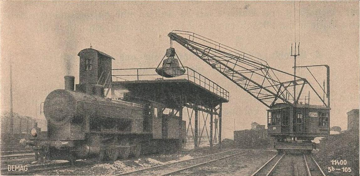 DEMAG vasúti szénrakodó daru 1945 4