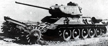 T-34/85 with mine roller  (Soviet Union)