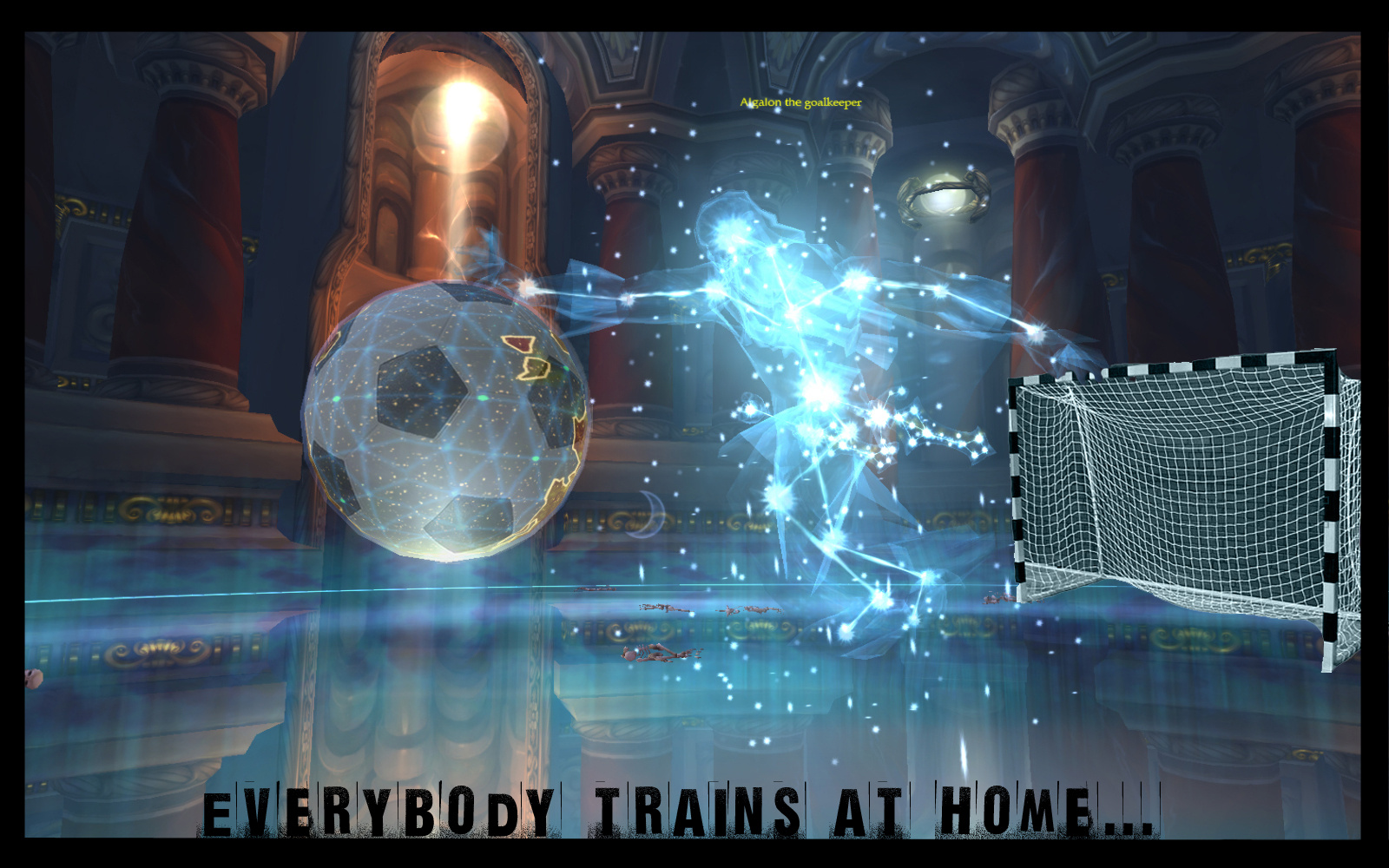 Everybody trains at home