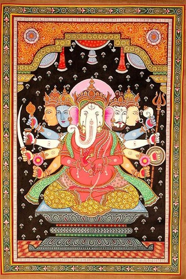 a fine tantric form of shri ganesha pl36 (Medium)