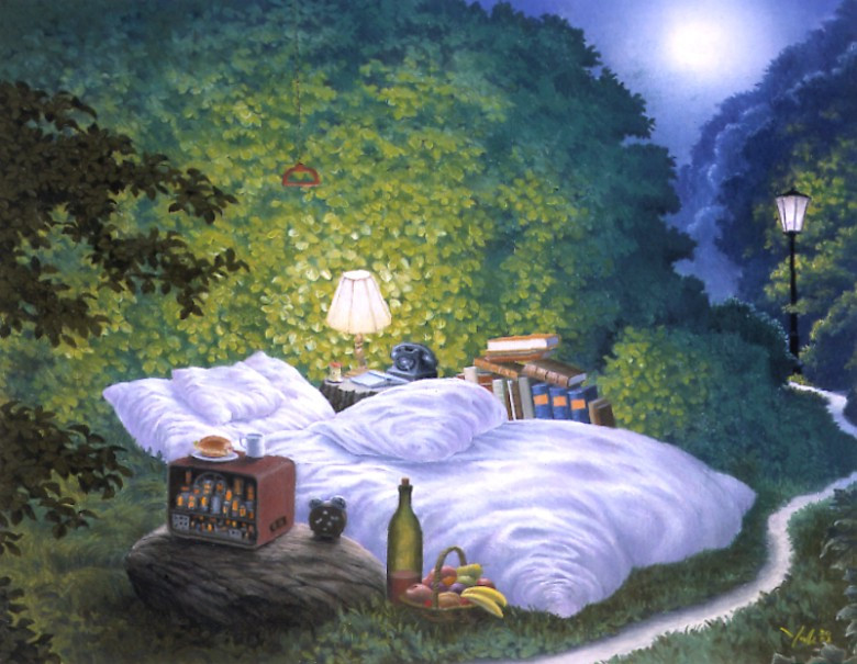 The moonlight bed (Jacek Yerka)